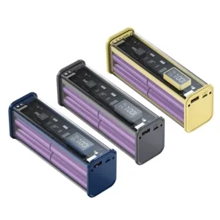 K32 100W 10000mAh/20000mAh Transparent Power Bank LED Display External Battery Power Supply with 2 Input & 3 Output Supp