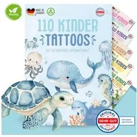 MeinBaby123® Kindertattoo 110 hautfreundliche Hauttattoos für Kinder, Geschenk Kinder, Mitgebsel Kindergeburtstag