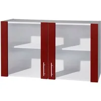 wiho Küchen Glashängeschrank Kiel Front mit Glaseinsatz