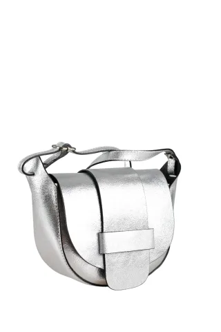 COLLEZIONE ALESSANDRO Abendtasche "Blink" aus Leder in Metalic-Finish