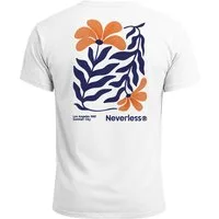 Neverless Print-Shirt Herren T-Shirt Backprint Rückendruck „Los Angeles 1987“ – Botanical mit Print