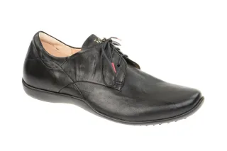 Think STONE 3-000275-0000 Herrenschuhe Schwarz Echtleder Schn?rung Gummisohle
