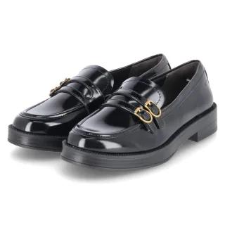 Tamaris Loafer - Gr. 36 - Schwarz - Synthetik