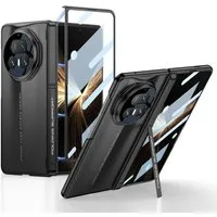 Wigento Handyhülle Für Honor Magic V5 GKK dünne Magnetische Hülle mit Schutzglas Schwarz, Ultradünn, magnetisch, seitlicher Schutz