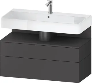 Duravit Qatego Waschtischunterbau wandhängend Graphit Matt 990x470x590 mm - QA4395049490000 QA4395049490000