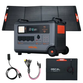[EU Direct] Blackview Oscal PowerMax 3600 SE PM3600 SE 3600Wh LiFePO4 Battery Power Station+Blackview Oscal 2xPM200 200W