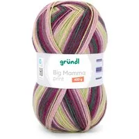 Gründl Wolle 400g Big Mamma Print Großknäuel Strickgarn Häkelwolle, 1040,00 m (Wolle zum Stricken und Häkeln, Strickwolle Handarbeitsgarn, Handstrickgarn), Wolle ohne Schurwolle