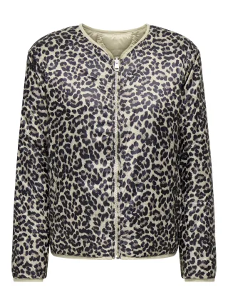 ONLY - ONLTELMA AOP QUILTED REV JACKET CC OTW Brown Rice - Gr. - M
