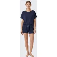 MYJAMA Pyjamaoberteil Curly Klassisch, weiche Qualität, elastisch, figurumschmeichelnd