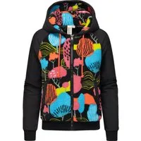 Ragwear Plüschjacke Talianita Print YOUMODO Leicht gefütterte Teddyjacke mit Kapuze