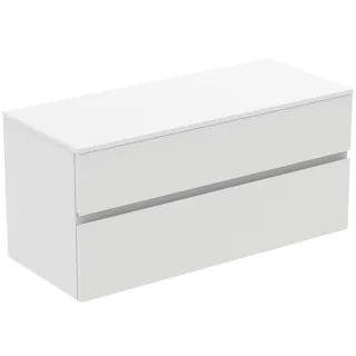 Ideal Standard Waschtischunterschrank Finesse o.Ausschnitt 1202x505x558mm 2 Auszüge Weiss matt, E343 E3431Y1