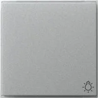 Wippe mit Symbol Licht aluminium, Retail