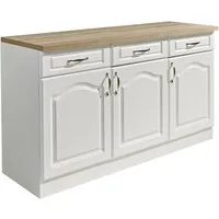 wiho Küchen Unterschrank Linz 150 cm breit, in Landhaus-Optik