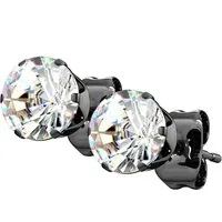 Taffstyle Paar Ohrstecker Ohrringe Stecker Ohrstecker Kristall Diamant Form Rund Solitär Tropfen (Damen oder Herren), Geschenke für Frauen Freundin zum Geburtstag Weihnachten Valentinstag