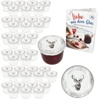 MamboCat Einmachglas 40er Set Sturzglas 230ml Einmachglas + Twist-Off-Deckel TO82 Alois, Glas