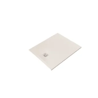 KLUDI-TERRA Duschwanne 80 x 100 H3 cm Abflussabdeckung inklusive Mattweiß 08DW0853