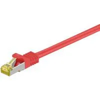 RJ-45 Patchkabel Cat 6.a S/FTP (PIMF), mit Cat.7 Rohkabel rot, 1,5 Meter, 500 MHz