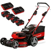 Einhell Akkurasenmäher GP-CM 36/47 S HW Li (4x4,0Ah), 47 cm Schnittbreite, (Set), mit Radantrieb, 4 Akkus und Ladegerät