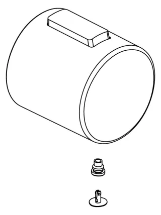 Ideal Standard Thermostatgriff, m. ISI-Logo, Chrom , A860907AA A860907AA