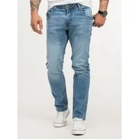Lorenzo Loren Regular-fit-Jeans Herren Jeans Stretch Blau LL-4001