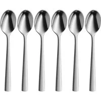 WMF Besteck-Set Corvo Espressolöffel-Set, 6 Stück, Cromargan protect® (6-tlg), 6 Personen, Cromargan protect, Edelstahl mattiert. Rostfrei, spülmaschinengeeignet