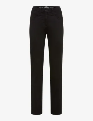 Raphaela by Brax Damen Five-Pocket-Hose Style LAURA NEW BLACK, schwarz, Gr. 42K