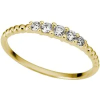 Firetti Fingerring Schmuck Geschenk Gold 333 Damenring Goldring Kugeln, mit Zirkonia (synth)