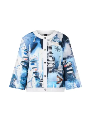Marc Cain Sports - Jacke mit Print little boy blue - Gr. - 36