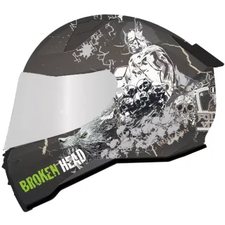 Broken Head (B-Ware) Integralhelm Fullgas Viking Schwarz Matt Inkl. Klarem Visier