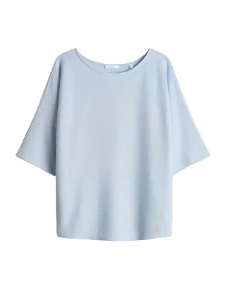 Opus - Boxy-Pullover - Serifos blau - Gr. - 44