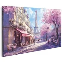 islandburner Leinwandbild Frühlingszeit in Paris mit Blick auf den Eiffelturm