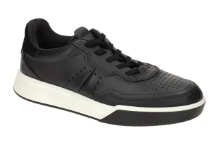 Ecco 53981451052 STREET COURT Herrenschuhe Sneakers Schwarz - Black/Black