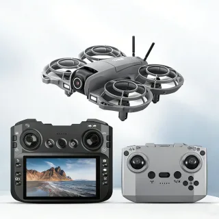PJC D26 WiFi FPV with 4.3inch LCD Screen Controller HD Dual Camera Electrically Adjustable Optical Flow Hover Full Cover
