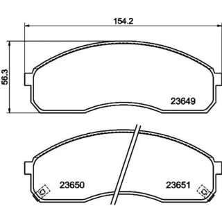 Hella Bremsbel?ge vorne Kia Carnival Pregio