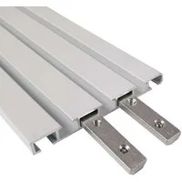 Bestlivings Gardinenschiene, wird auf vorhandene Alu Gardinenschiene gesteckt, Klickgleiter (20er Pack) Gleiter für Aluminiumschienen 100% Kunststoff