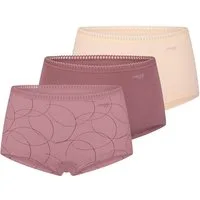 sloggi Panty 3er Pack GO Crush (Spar-Set, 3-St) Short Slip - Baumwolle - Atmungsaktiv - Komfortabel und atmungsaktiv