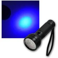 ChiliTec LED Taschenlampe Schwarzlicht LED Taschenlampe mit 51 UV LEDs