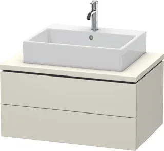 Duravit L-Cube Konsolenwaschtischunterbau wandhängend Taupe Matt 820x547x400 mm - LC581709191 LC581709191