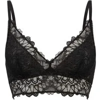 Gossard Bügelloser BH Swirl Bügelloser Longline BH Black (Longline BH, 1-tlg., glatte Spitze) verführerisch sexy