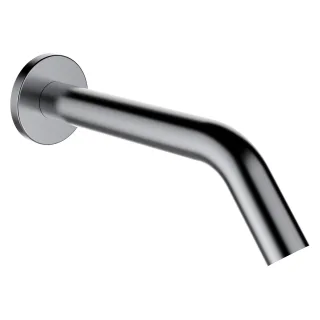 LAUFEN Wanneneinlauf Kartell LAUFEN Festauslauf Ausladung 175mm PVD Edelstahl gebürstet H3713300900601