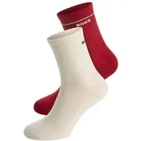 BOSS Socken 2P QS Iconic CC W (Packung, 2-Paar, 2er) mit BOSS-Logoschriftzug