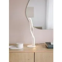 OTTO home LED Tischleuchte ADELLA, LED Tischlampe 10W 1020 Lumen 3000K warmweiß, Höhe 41 cm, Ein-/Ausschalter, LED fest integriert, Warmweiß, Metall in warm grey, Schnurschalter ON/OFF mit 150cm Kabel