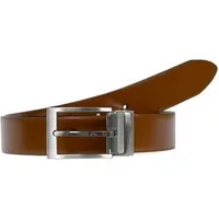 LLOYD Men’s Belts Ledergürtel Wendegürtel 35 mm lässt sich durch Wenden des Streifens in 2 Farben nutzen