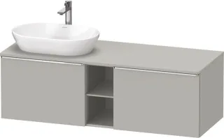 Duravit D-Neo Konsolenwaschtischunterbau wandhängend Betongrau Matt 1400x550x459 mm - DE4950L1007000 DE4950L10070000