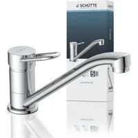 Schütte Spültischarmatur Birte 360° schwenkbarer Wasserhahn Küche, Mischbatterie, Chrom, Hochdruck