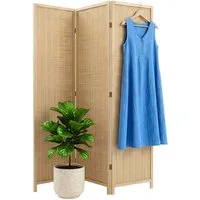 relaxdays Paravent Bambus Paravent (3 St), natur, 3-teilig