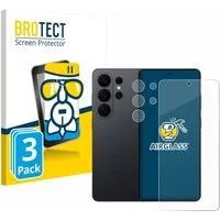 BROTECT Displayschutzglas Folie für Samsung Galaxy S26 Ultra (Display+Kamera), 3 Stück, Schutzfolie Glas Panzer Display Schutz klar