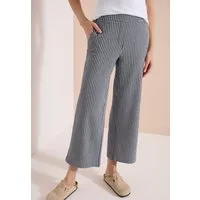 CECIL Stoffhose mit gestreiftem Seersucker-Look