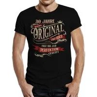 RAHMENLOS® T-Shirt als Geschenk zum 30. Geburtstag - alles noch original und frisch