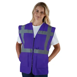 Yoko Hi-Vis Premium Executive Weste für Männer (Violett)